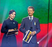 Koncerto &bdquo;Kartu iki pergalės&ldquo; akimirka
