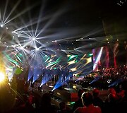 Koncerto &bdquo;Kartu iki pergalės&ldquo; akimirka