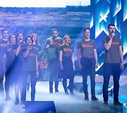 Koncerto &bdquo;Kartu iki pergalės&ldquo; akimirka