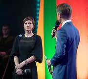 Koncerto &bdquo;Kartu iki pergalės&ldquo; akimirka