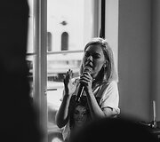 Monikos Linkytės koncerto akimirka 