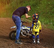Vaikų motokroso stovyklos akimirkos