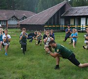 Vaikų motokroso stovyklos akimirkos