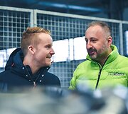 Mads Ostbergas ir Ramunas Fetingis (is kaires)