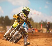 Jaunųjų sportininkų motokroso varžybų akimirkos