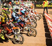 Jaunųjų sportininkų motokroso varžybų akimirkos