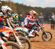 Jaunųjų sportininkų motokroso varžybų akimirkos