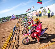 Jaunųjų sportininkų motokroso varžybų akimirkos
