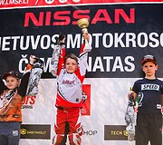 Jaunųjų sportininkų motokroso varžybų akimirkos