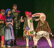 Miuziklo &bdquo;Pabėgimas i&scaron; Trepsės namų&ldquo; akimirka