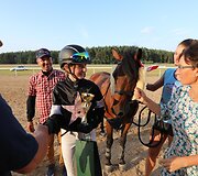 Žirgų lenktynių Dzūkijoje akimirka