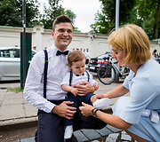 Tomas Pavilionis su sūnumi Tomu