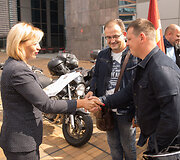 Motociklininkų komandos i&scaron;lydėtos į ralį po Lietuvą
