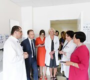 Sveikatos apsaugos ministras Aurelijus Veryga lankėsi Vilniaus universiteto ligoninės Santaros klinikose