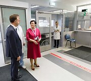 Sveikatos apsaugos ministras Aurelijus Veryga lankėsi Vilniaus universiteto ligoninės Santaros klinikose