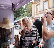 Maisto &scaron;ventė &scaron;alia Halės turgaus