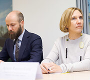 Spaudos konferencijos akimirka