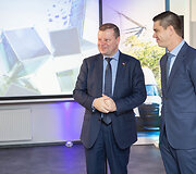 Ministras pirmininkas Saulius Skvernelis dalyvavo &bdquo;GP Transco&ldquo; įmonės atidaryme