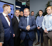 Ministras pirmininkas Saulius Skvernelis dalyvavo &bdquo;GP Transco&ldquo; įmonės atidarymelius Skvernelis