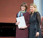 Kultūros ministrė Liana Ruokytė-Jonsson įteikė Kultūros ministerijos premijas