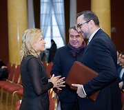 Kultūros ministrė Liana Ruokytė-Jonsson įteikė Kultūros ministerijos premijas