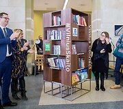 Geležinkelio stotyje buvo atidaryta visą parą veikianti skaitykla