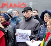 Lietuvos chorų sąjungos mitingas prie Vilniaus miesto savivaldybės