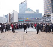 Lietuvos chorų sąjungos mitingas prie Vilniaus miesto savivaldybės