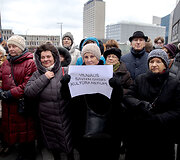 Lietuvos chorų sąjungos mitingas prie Vilniaus miesto savivaldybės