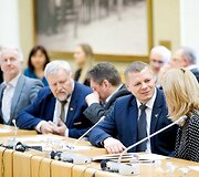 Seime vyko pasitarimas dėl Seimo VI sesijos darbų programos
