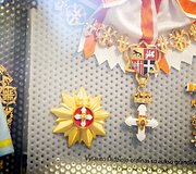 Užsienio &scaron;alių auk&scaron;čiausių valstybinių apdovanojimų ekspozicija