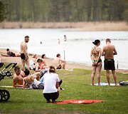 Vilniečiai džiaugiasi vasari&scaron;ku oru pliaže