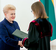 Dalia Grybauskaitė ir Au&scaron;ra Andziulevičiūtė