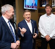 Bronis Ropė, Ramūnas Karbauskis ir &Scaron;arūnas Marčiulionis