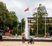 Fontanų &scaron;okiai Palangoje: ir su muzika, ir be jos