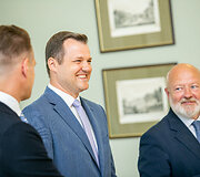 Gabrielius Landsbergis, Gintautas Paluckas ir Eugenijus Gentvilas