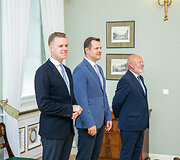 Gabrielius Landsbergis, Gintautas Paluckas ir Eugenijus Gentvilas
