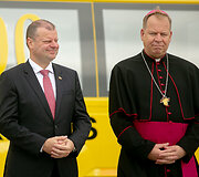 Saulius Skvernelis ir Gintaras Gru&scaron;as