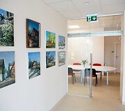 Remigijus &Scaron;ima&scaron;ius lankėsi naujose Žvėryno seniūnijos patalpose