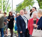 Remigijus &Scaron;ima&scaron;ius lankėsi naujose Žvėryno seniūnijos patalpose