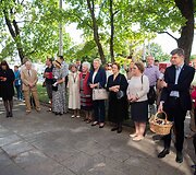 Remigijus &Scaron;ima&scaron;ius lankėsi naujose Žvėryno seniūnijos patalpose