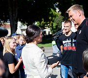 Diana Nausėdienė dalyvavo S.Daukanto aik&scaron;tėje vyksiančioje paramos &scaron;ventėje &bdquo;Mažoj &scaron;irdelėj &ndash; didelės idėjos&ldquo;