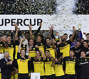 Dortumundo "Borussia" pergalės džiaugsmas