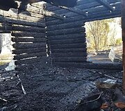 Sudegęs Ramūno Motiekaičio namas