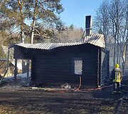 Sudegęs Ramūno Motiekaičio namas
