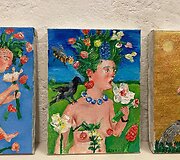Nuotaikingi tapytojo Aleksandro Vozbino kūriniai. &bdquo;Flora I, II&ldquo; ir &bdquo;Fauna&ldquo;