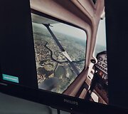 VGTU virtualios realybės skrydžio simuliatorius