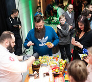 Kulinarinių filmų pristatymo akimirka