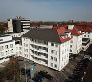 Respublikinės Klaipėdos ligoninės pastatų kompleksas pastatytas pagal tarpukario architekto Romano Steikūno projektą.