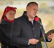 Kryžkalnio memorialo statybos pradžios ceremonija